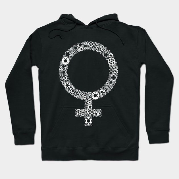 Bicycle Chainring Woman Hoodie by NeddyBetty